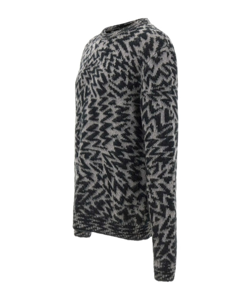 Laneus Wool Blend Sweater In Black