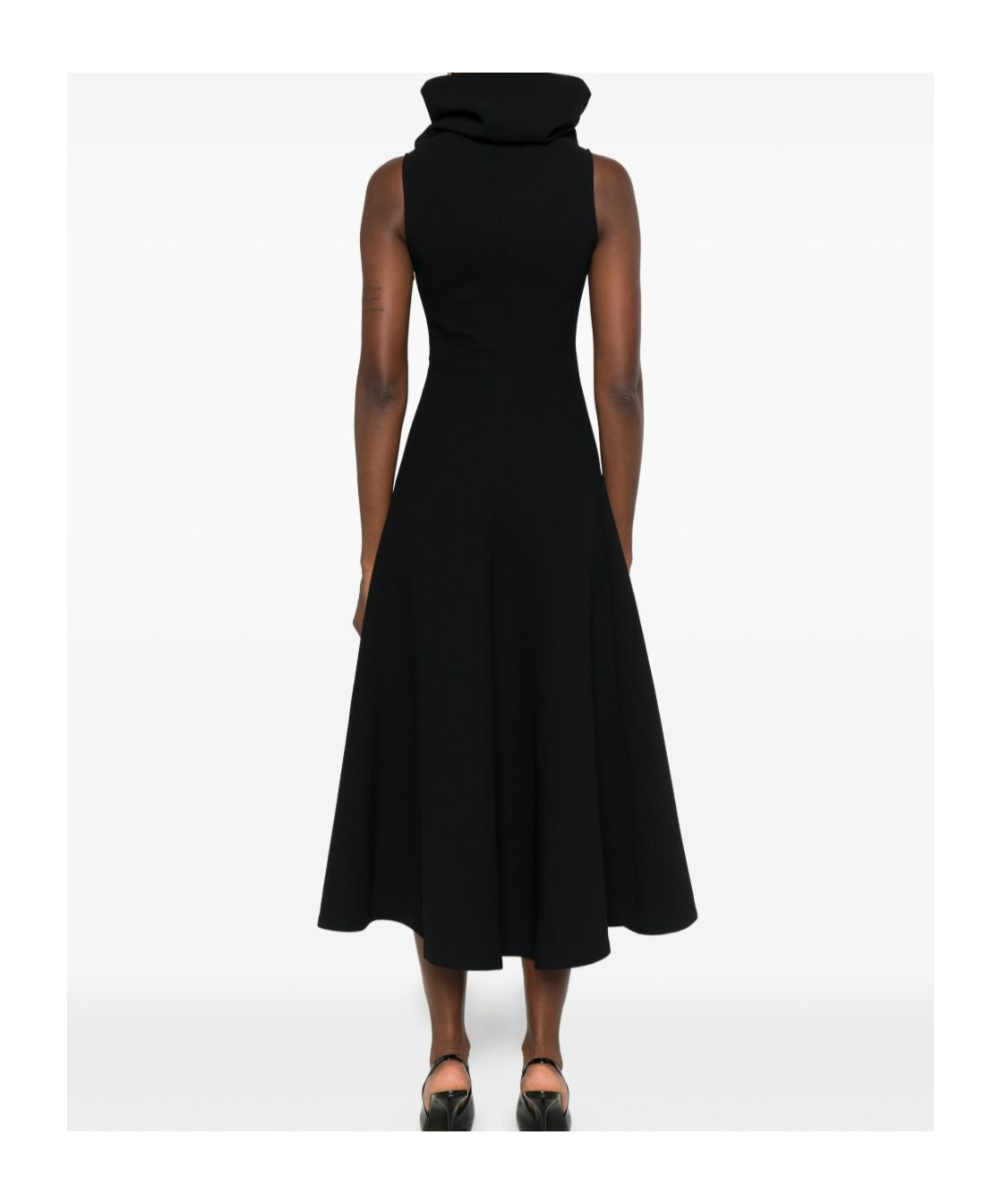 Jacquemus Black High-neck Dress In Black