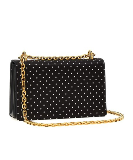 Dolce & Gabbana Small Dg Baroque Satin Crossbody Bag In Brown