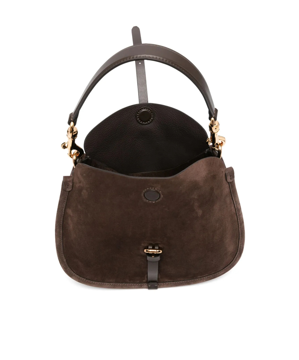 Etro Flap Tote Bag In Brown