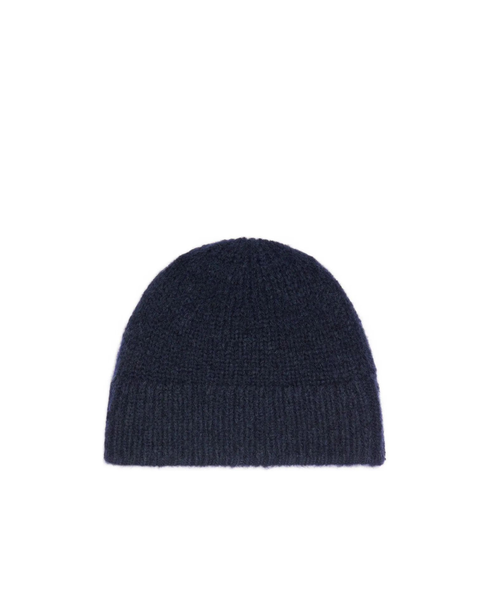 Dries Van Noten Ribbed Knit Hat In Black