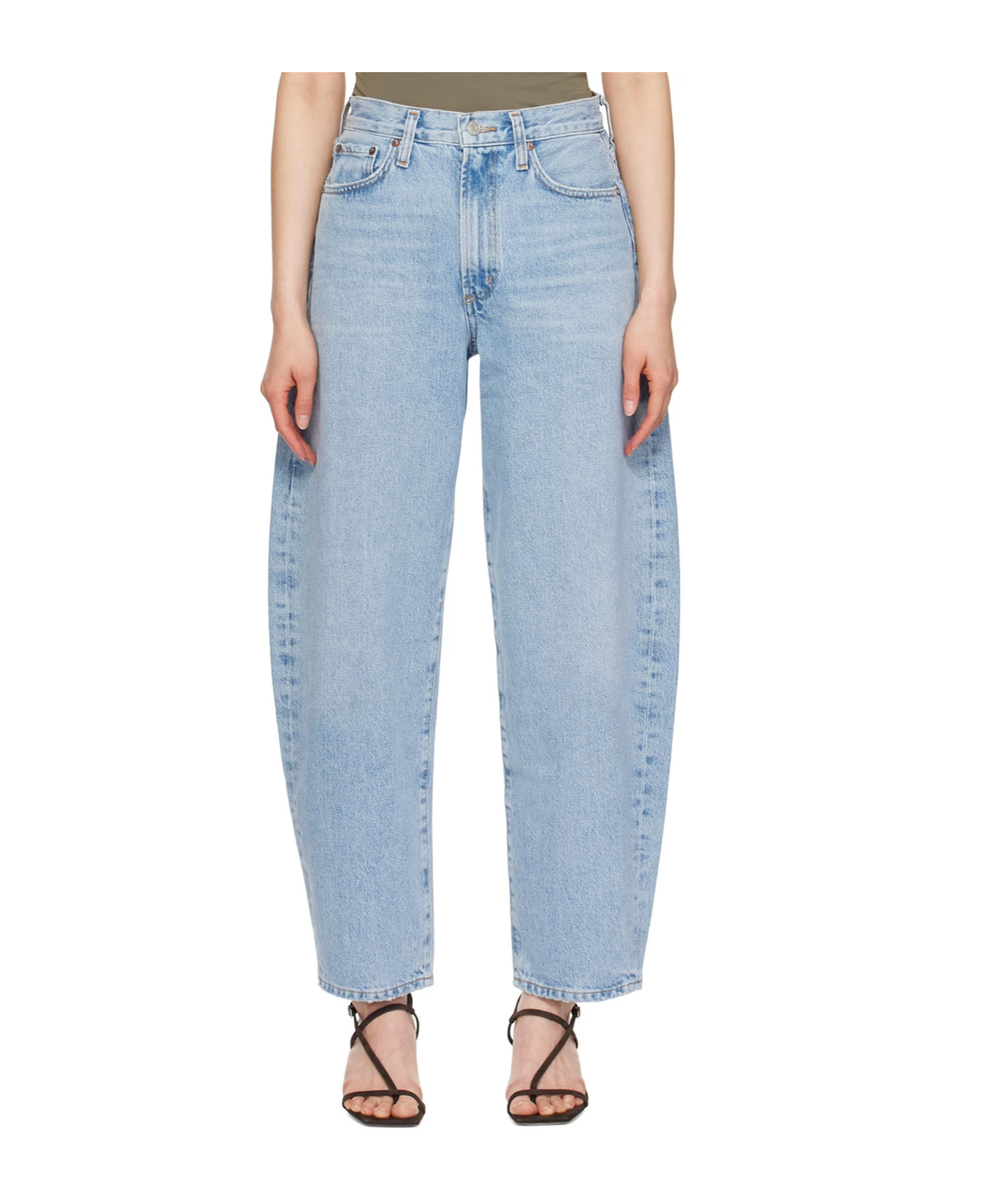 Agolde High Waist Denim Trousers