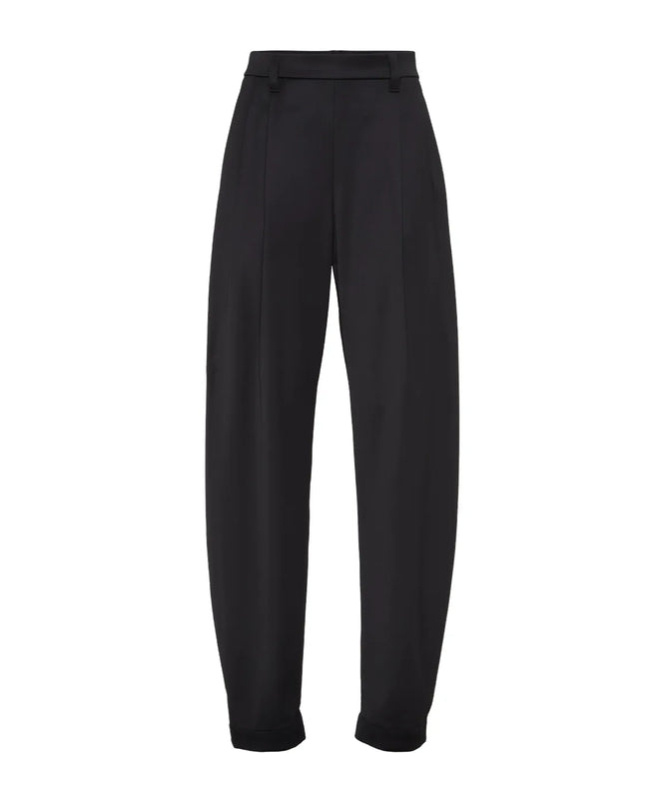 Brunello Cucinelli Pleated-front Tailored Trousers In Black