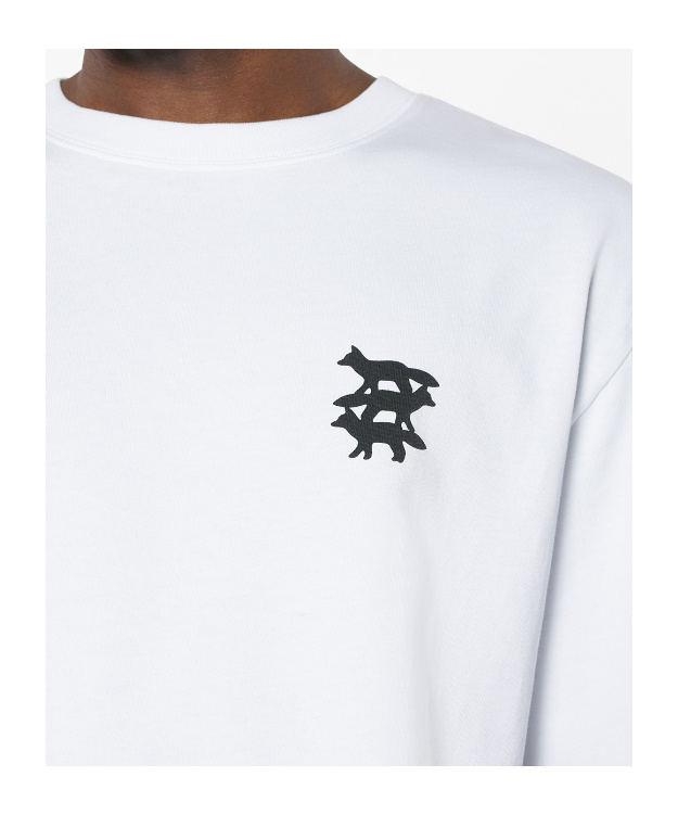 Maison Kitsuné Stunt Fox Oversized Fit T-shirt Clothing In White