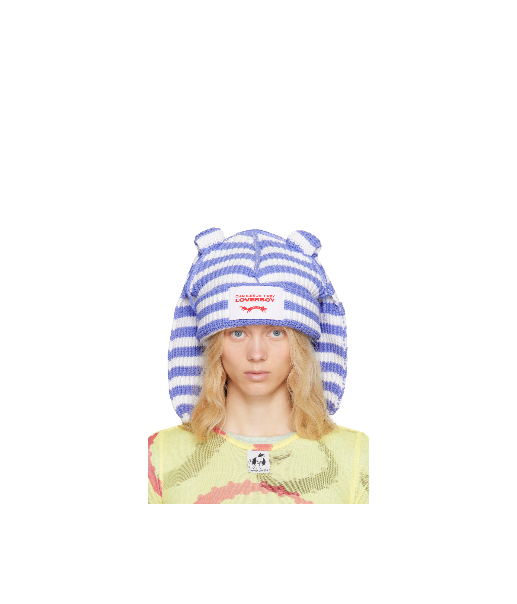 Charles Jeffrrey Loverboy Chunky Rabbit Beanie In Multicolor