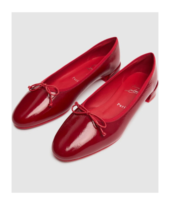 Shop Christian Louboutin Round Head Ballet Shoes