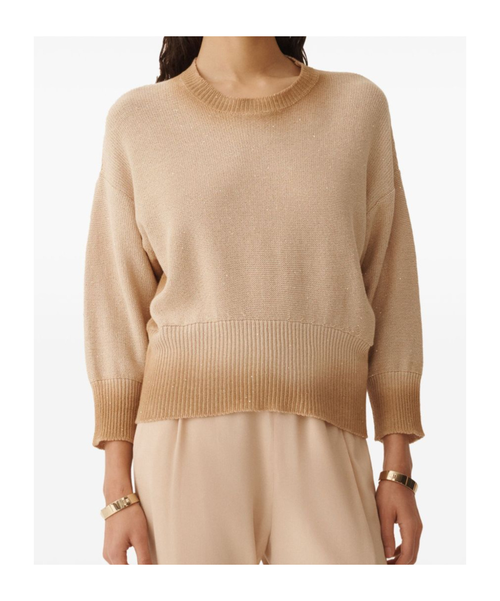 Fabiana Filippi Gradient-effect Sweater In Nude