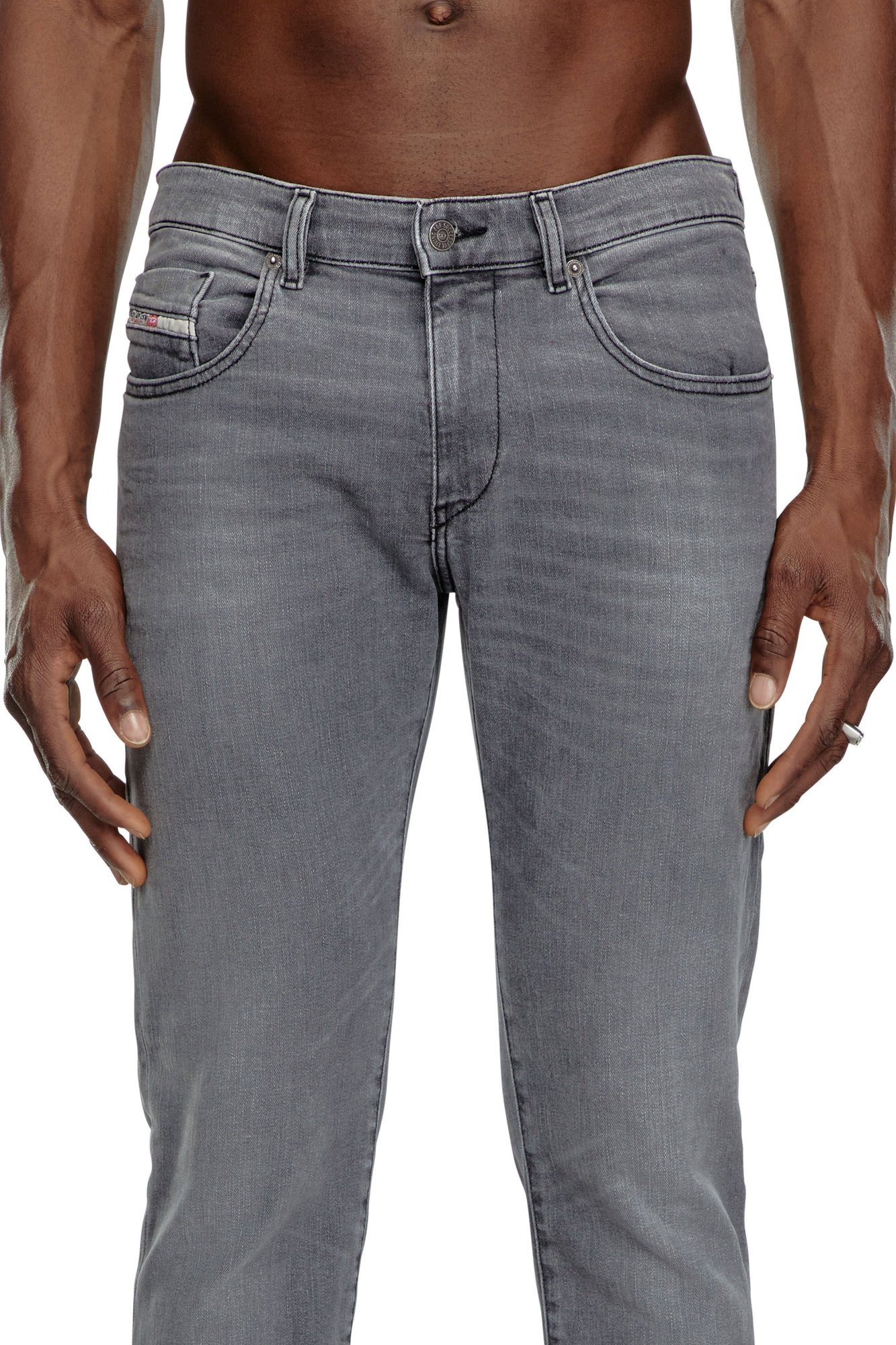 Diesel Denim Trousers In Gray