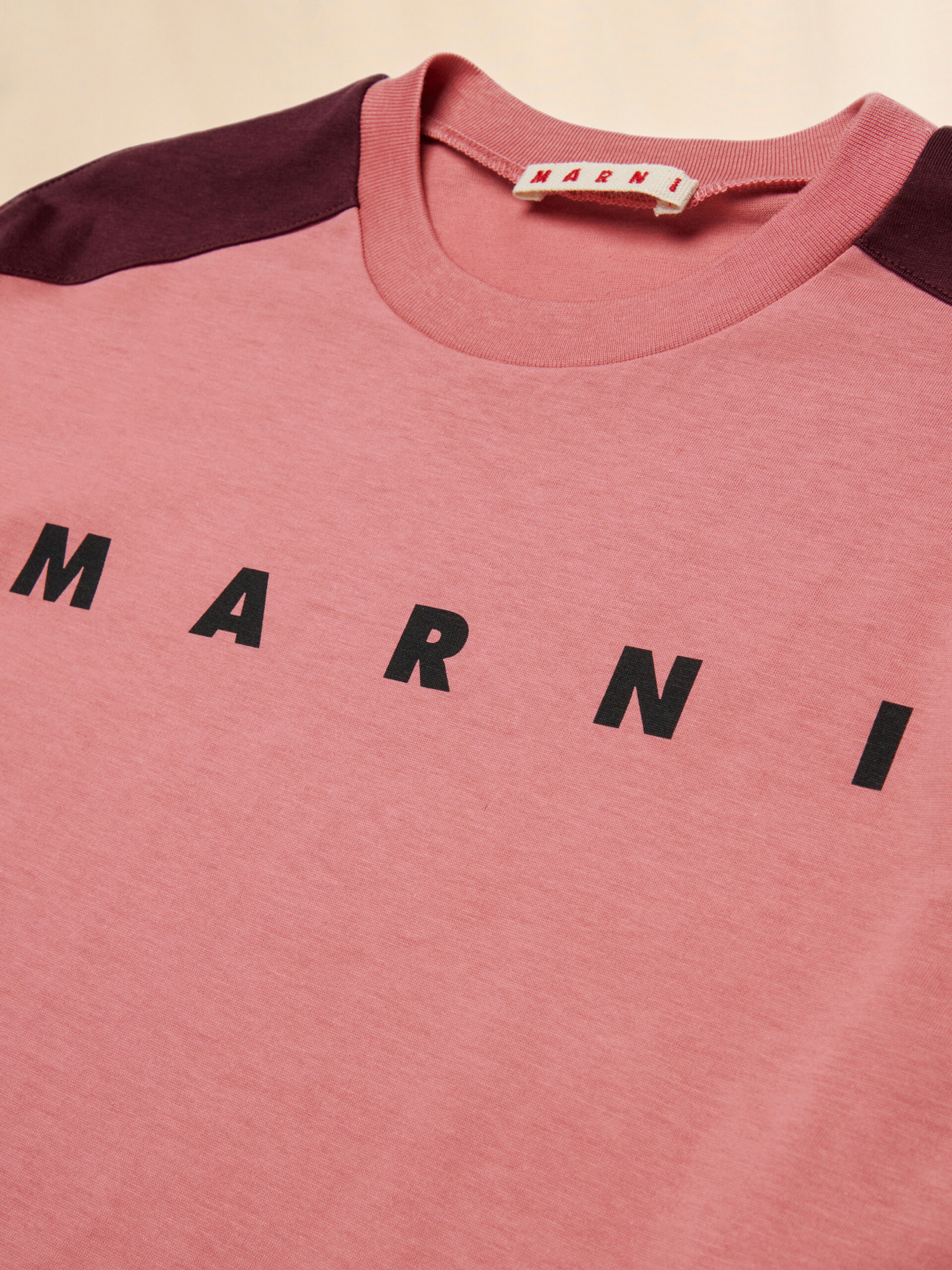 Marni Kids Logo-printed Long-sleeved T-shirt In Pink