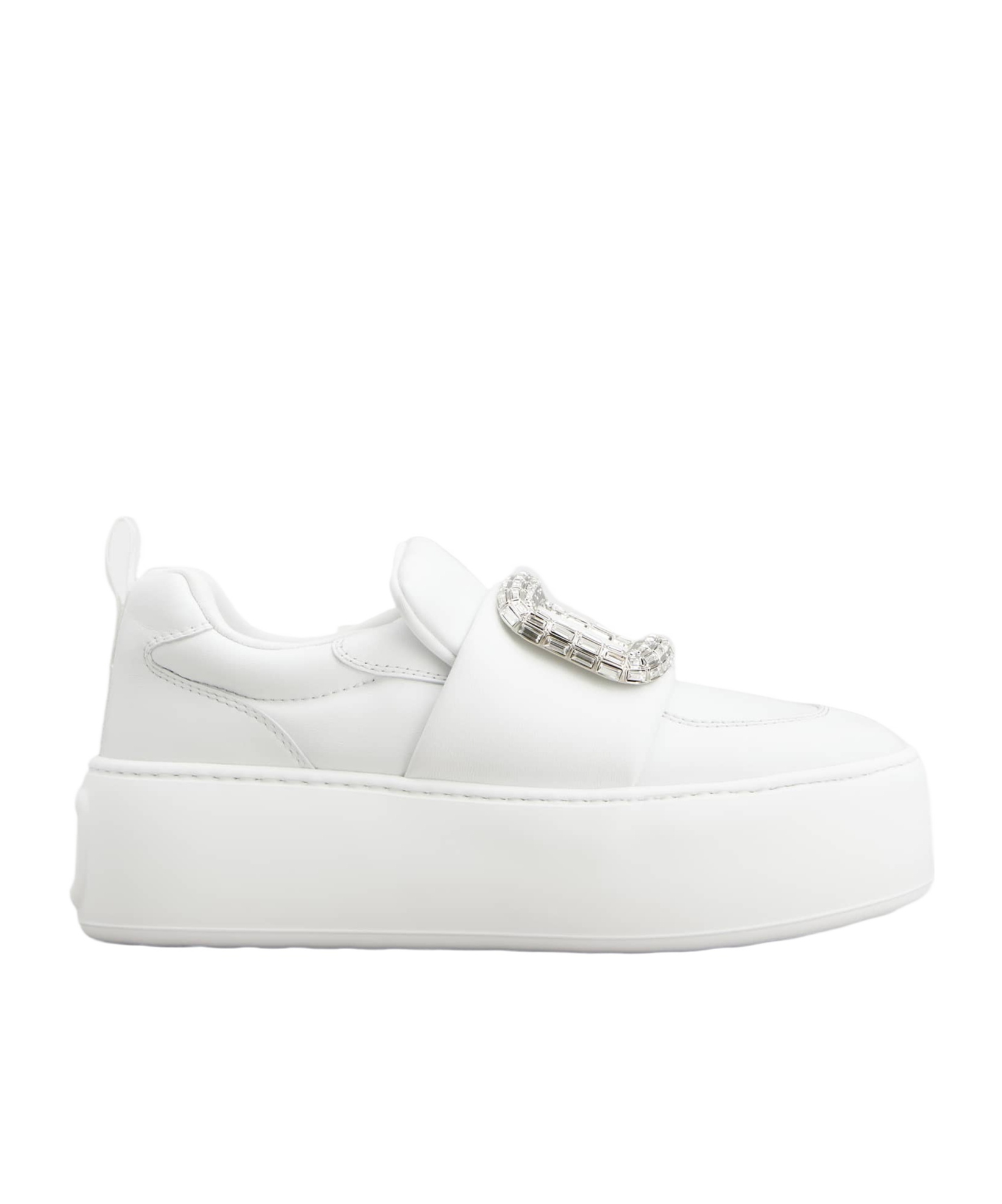 Roger Vivier Viv' Up Casual Sneakers In White