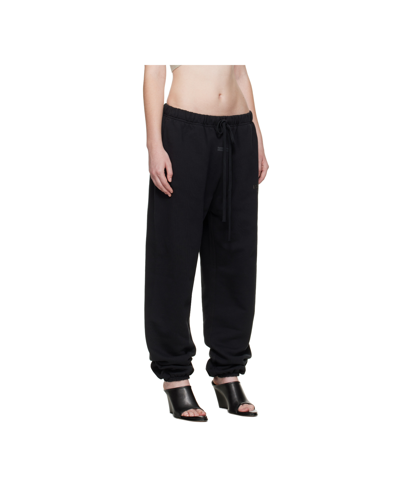 Essentials Elastic Waistband Tracksuit Pants In Black