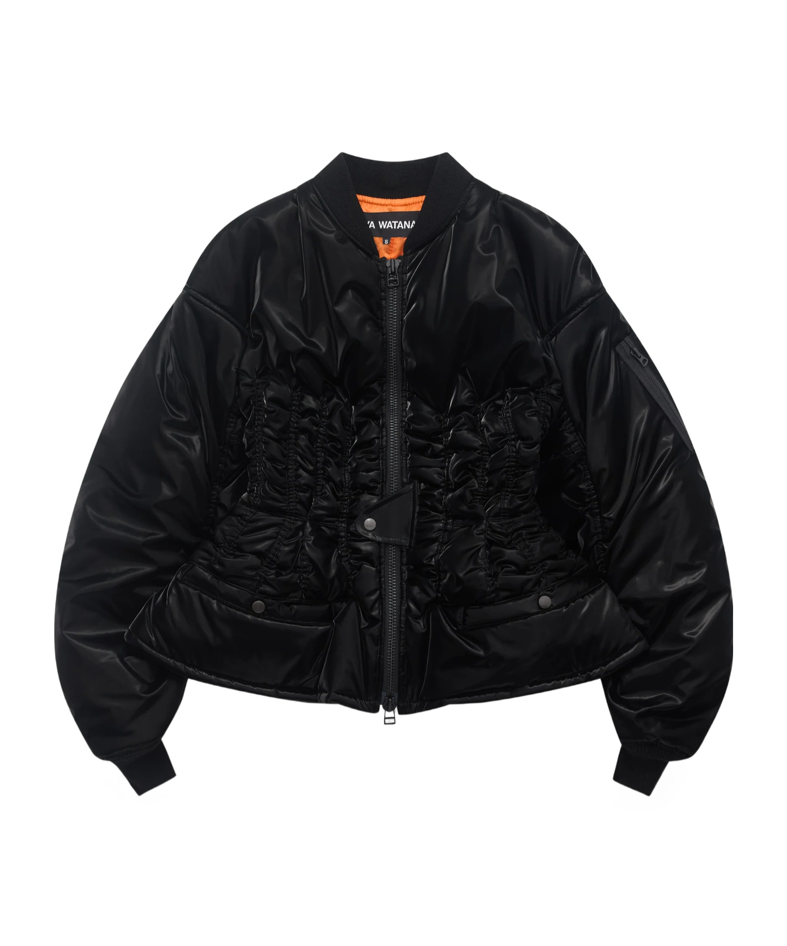 Junya Watanabe Rolled Sleeves Bomber Jacket In Black
