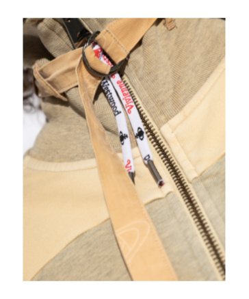Vivienne Westwood Gray & Beige Alien Track Jacket In Nude