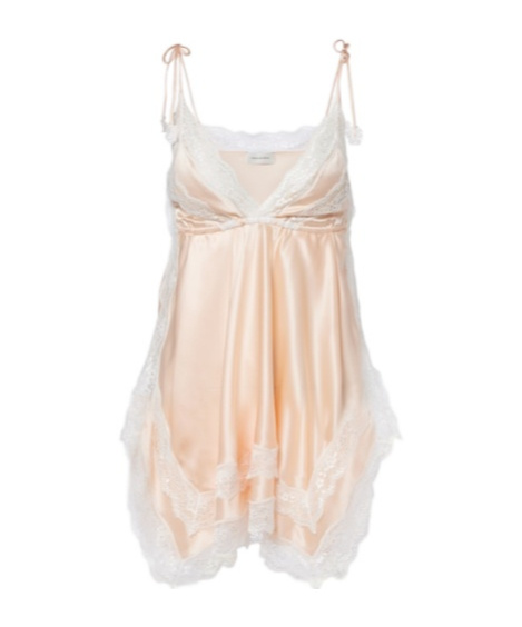Magda Butrym Lace-trimmed Silk Satin Camisole In Brown