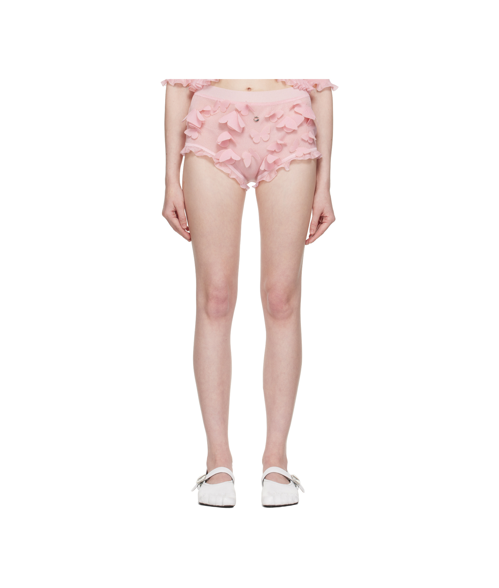 Coperni Knitted Butterfly Shorts