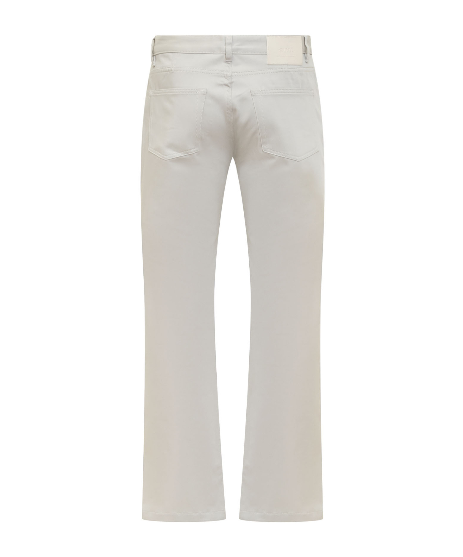 Shop Ami Alexandre Mattiussi Ami Straight Leg Trousers In White