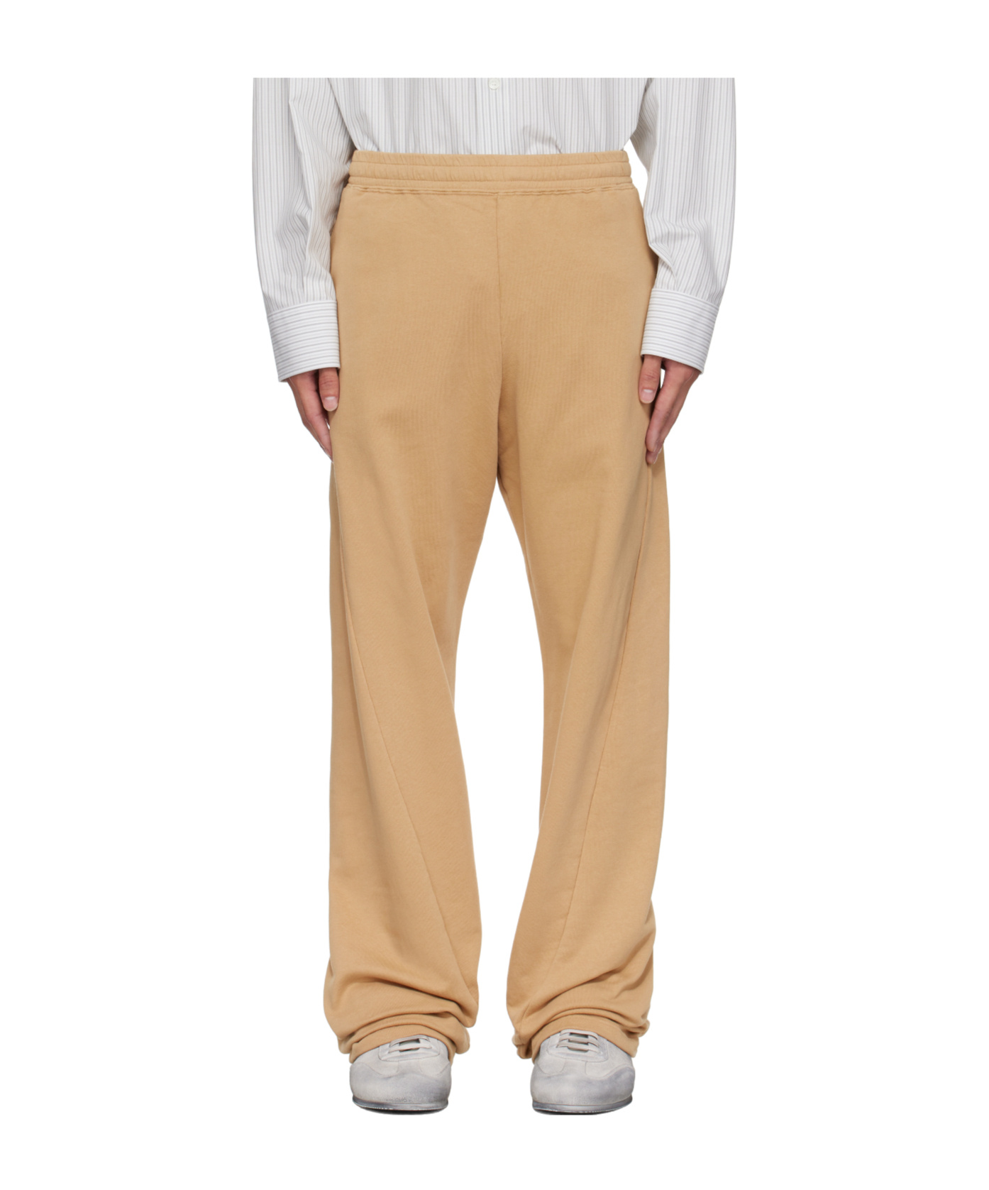 Mm6 Maison Margiela Drawstring Sweatpants In Brown