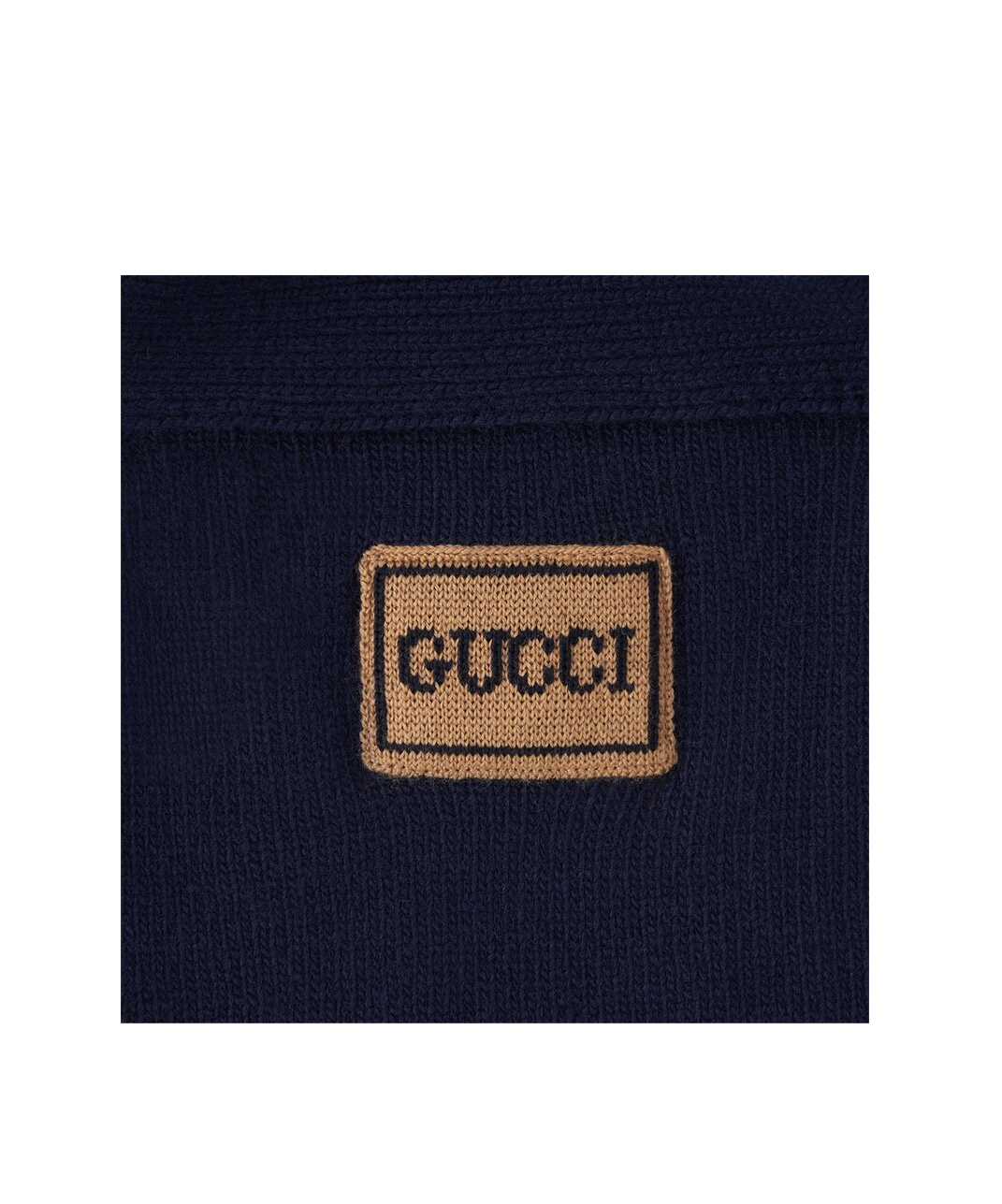 Gucci Intarsia Wool Cardigan In Blue