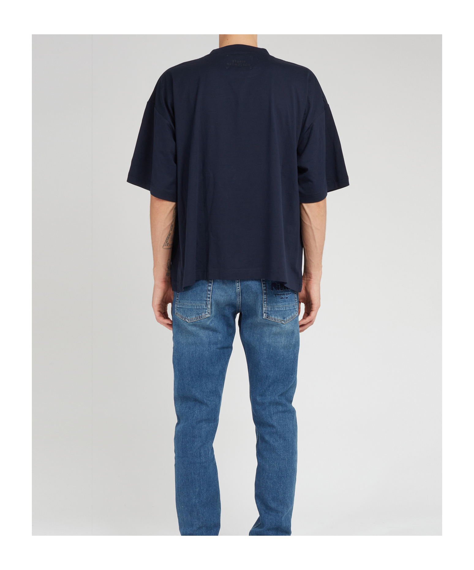Studio Nicholson Short-sleeve Oversized T-shirt In Black