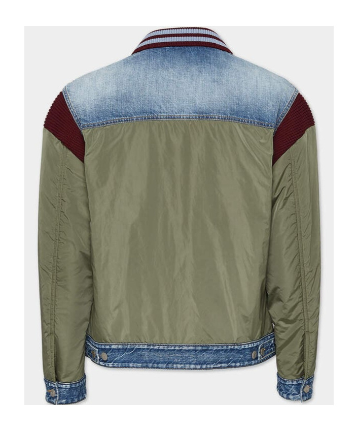 Dsquared2 Panelled Lightweight Jacket In Green