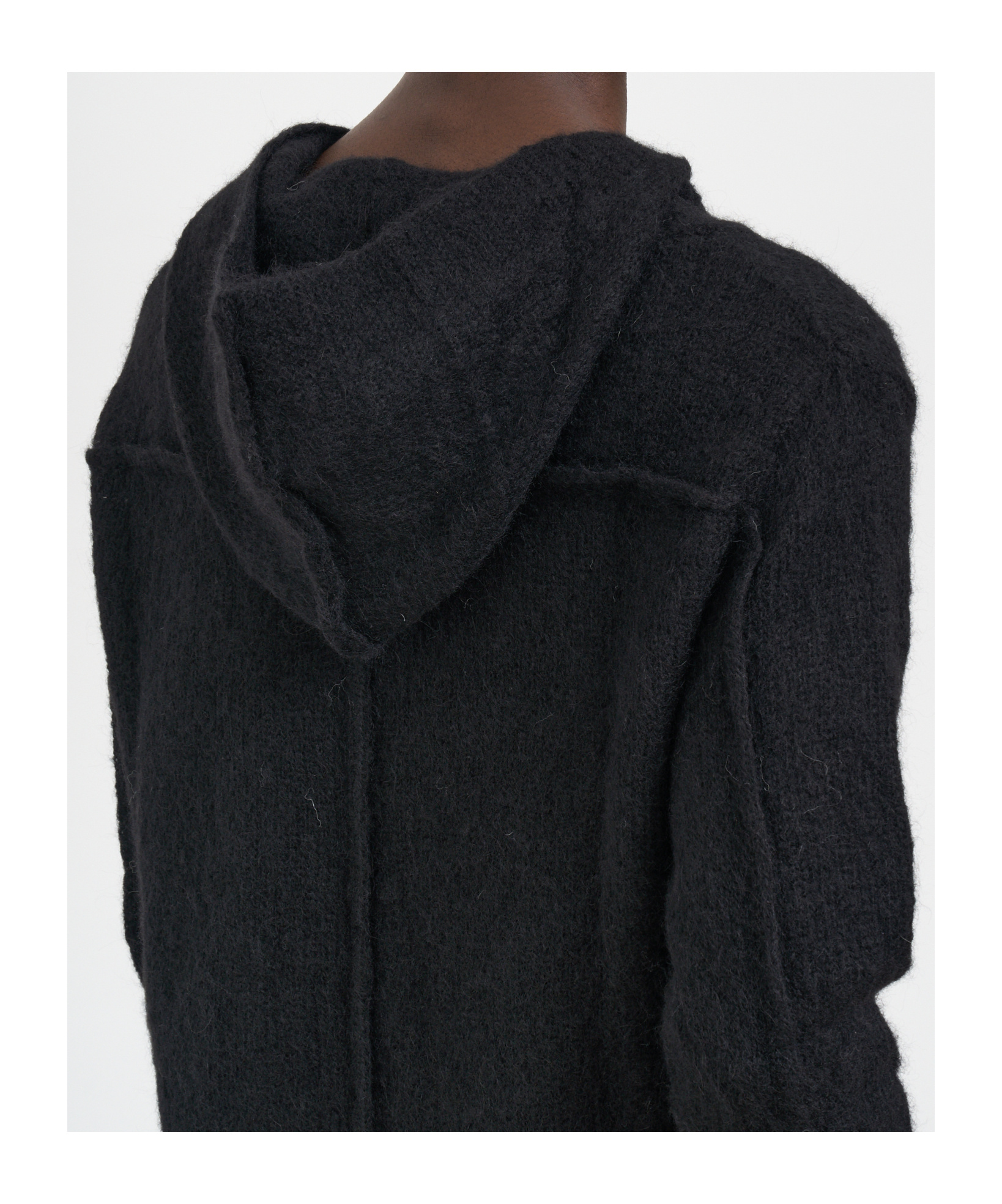 Thom Krom Hooded Sweater In Black