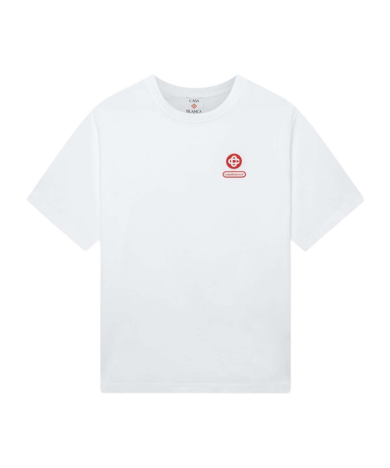 Casablanca Logo Patch T-shirt In White