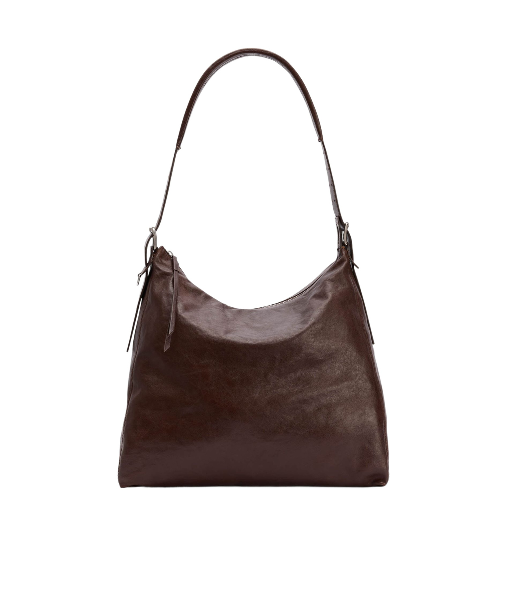 Lemaire Belted Hobo Bag In Black