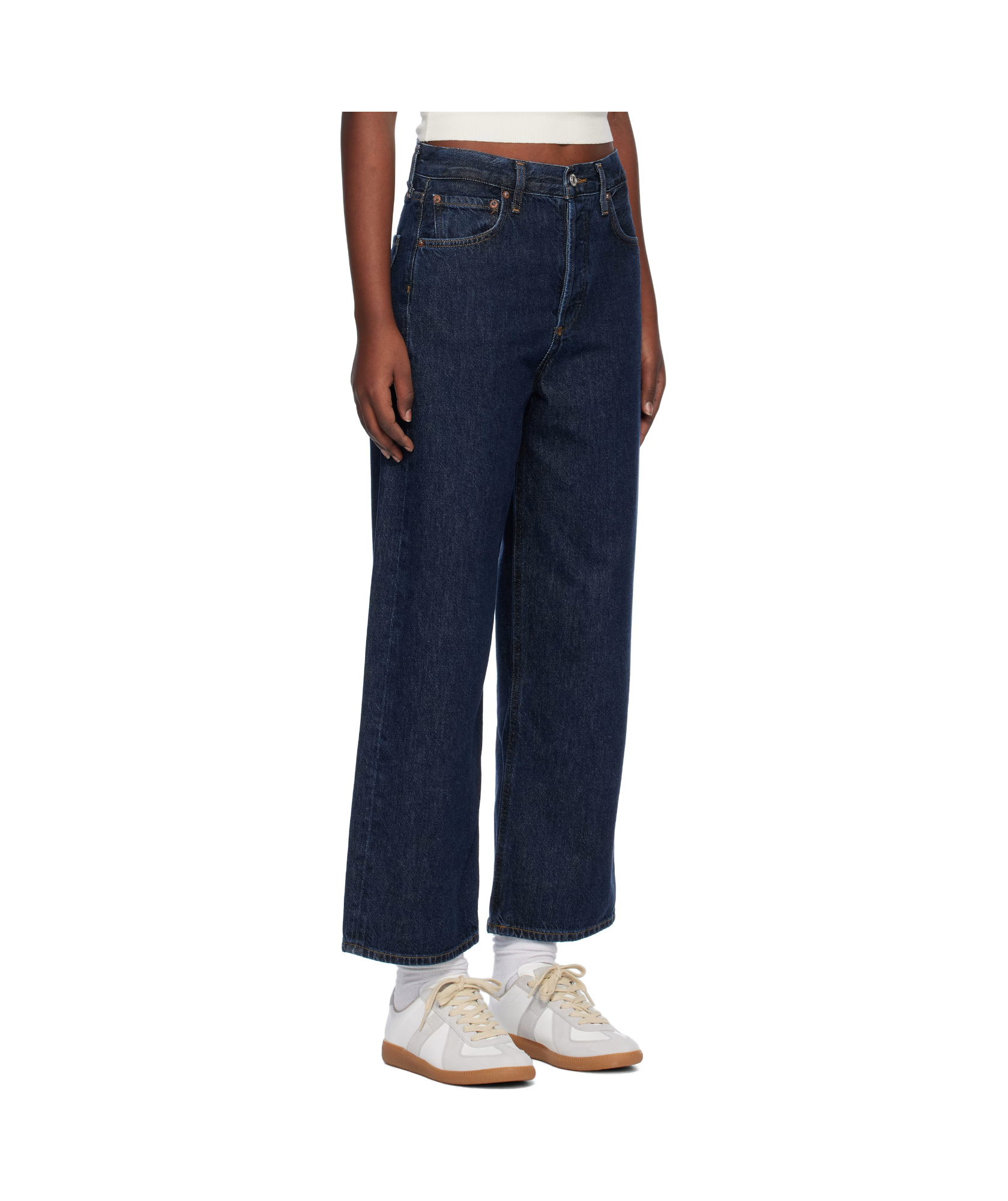 Agolde High Waist Denim Trousers