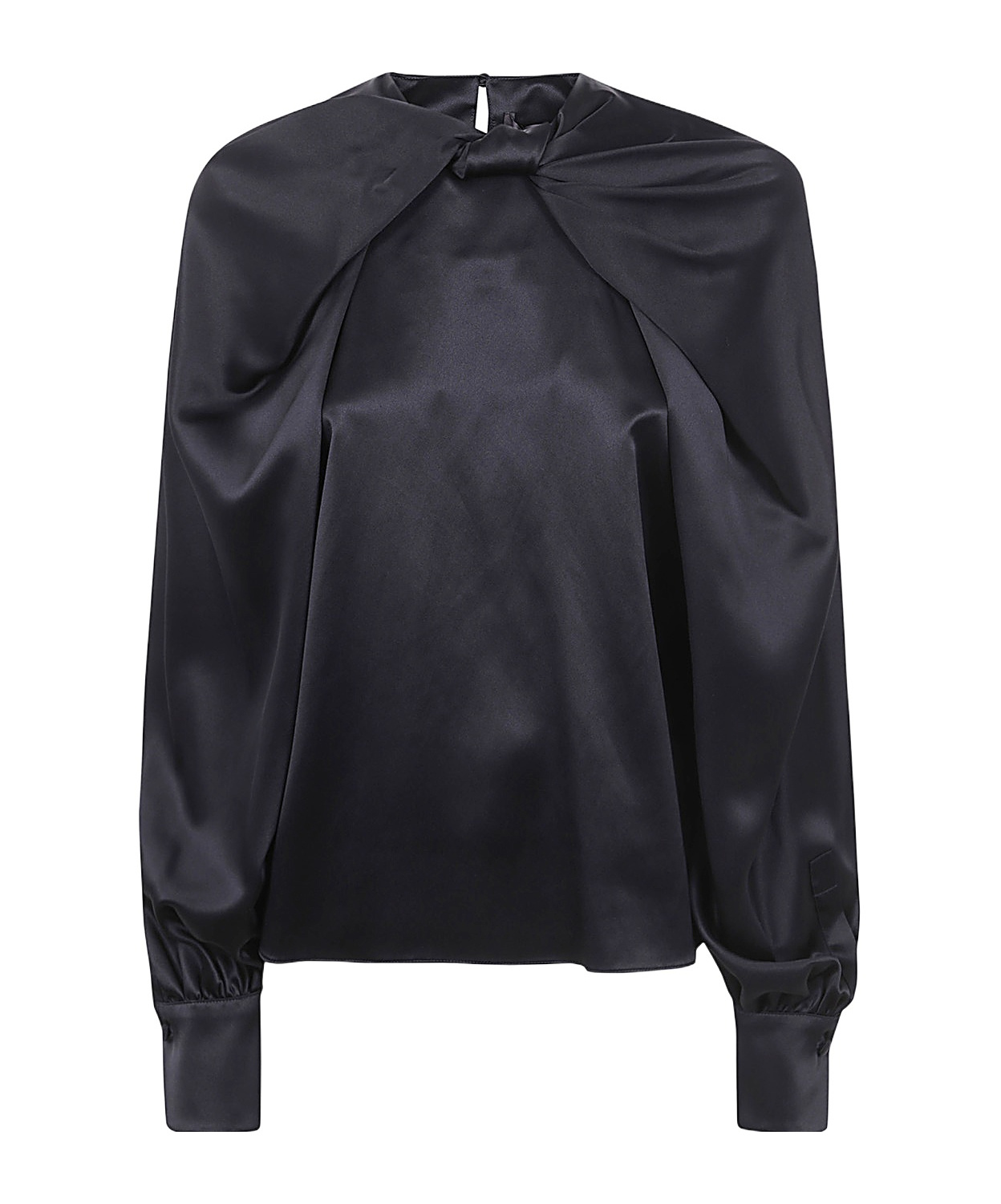 Shop Max Mara Pianoforte Key Cross Detailed Shirt In Black