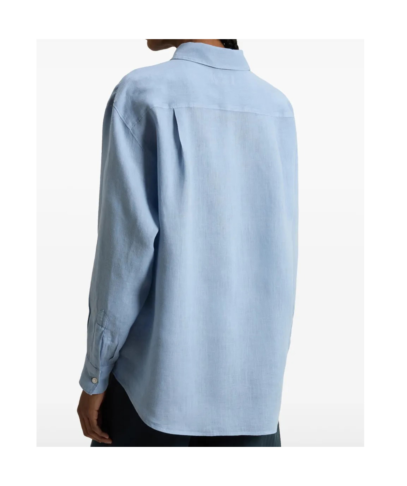 Woolrich Linen Shirt In Blue