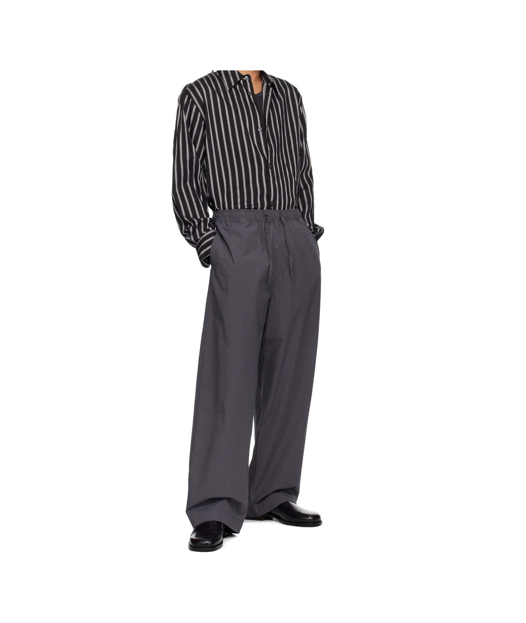 Studio Nicholson Gray Sonny Trousers In Thunder