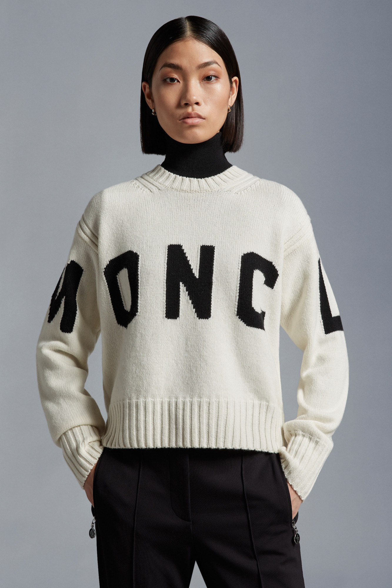 Moncler Crew-neck Jumper In White