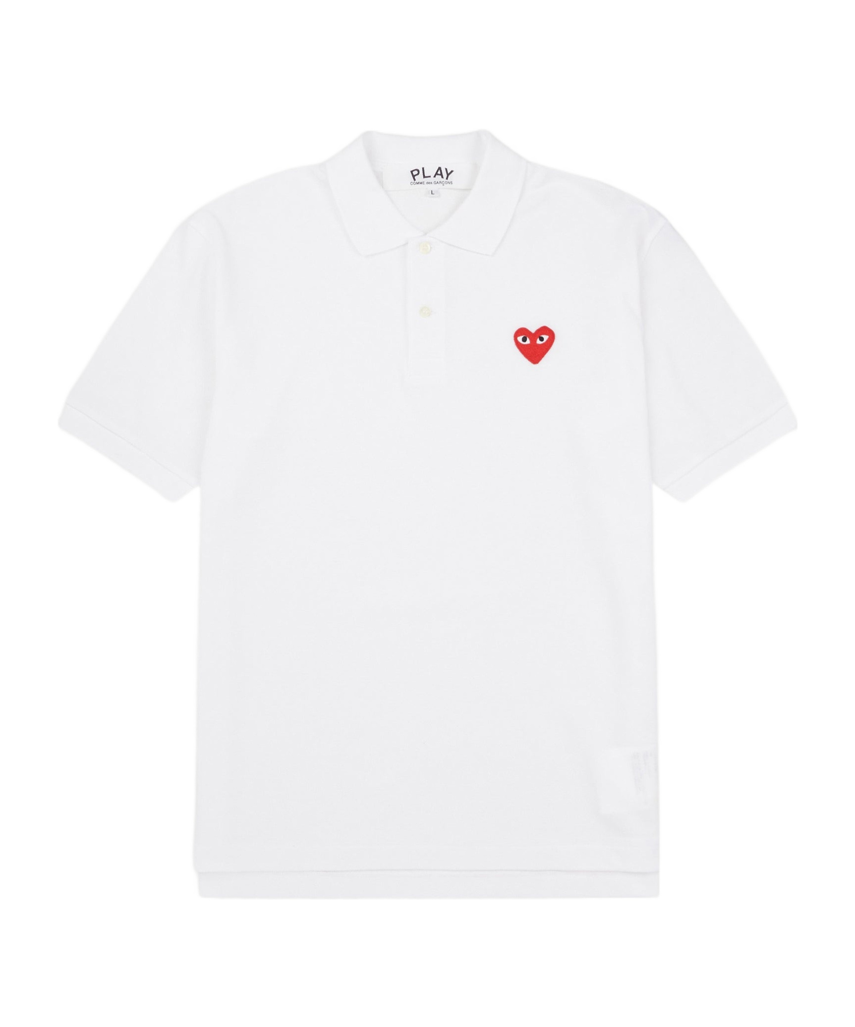 Comme Des Garçons Play Overlap-heart Print Cotton-jersey T-shirt