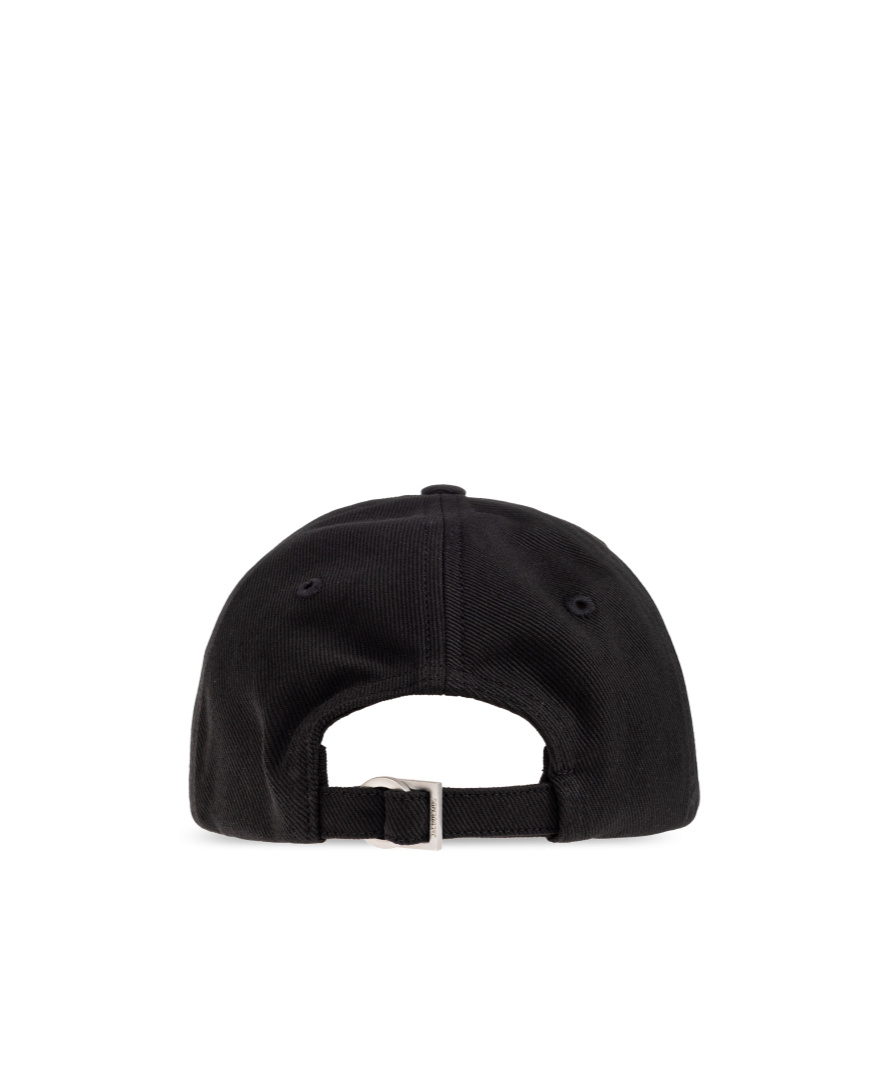 Jacquemus Gadjo Baseball Cap With Logo Plaque In Black