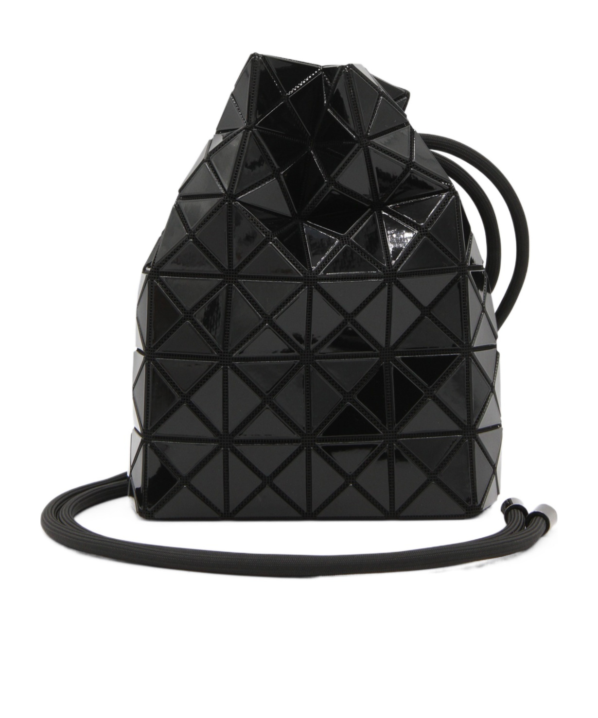 Bao Bao Issey Miyake Geometric Pattern Bucket Bag In Black