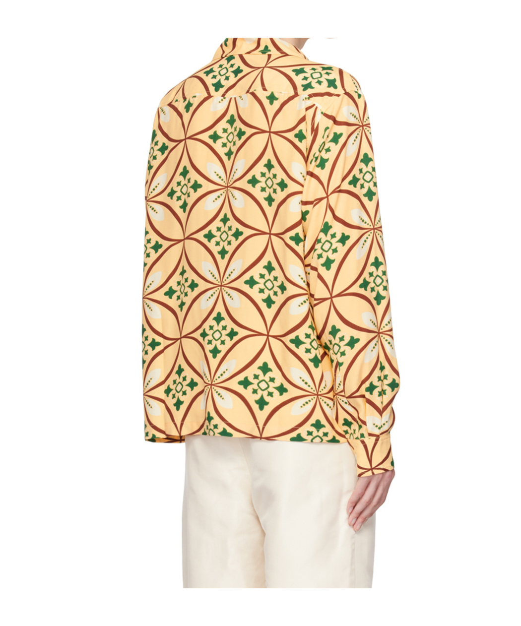 Bode Yellow Greer Shirt In Nude