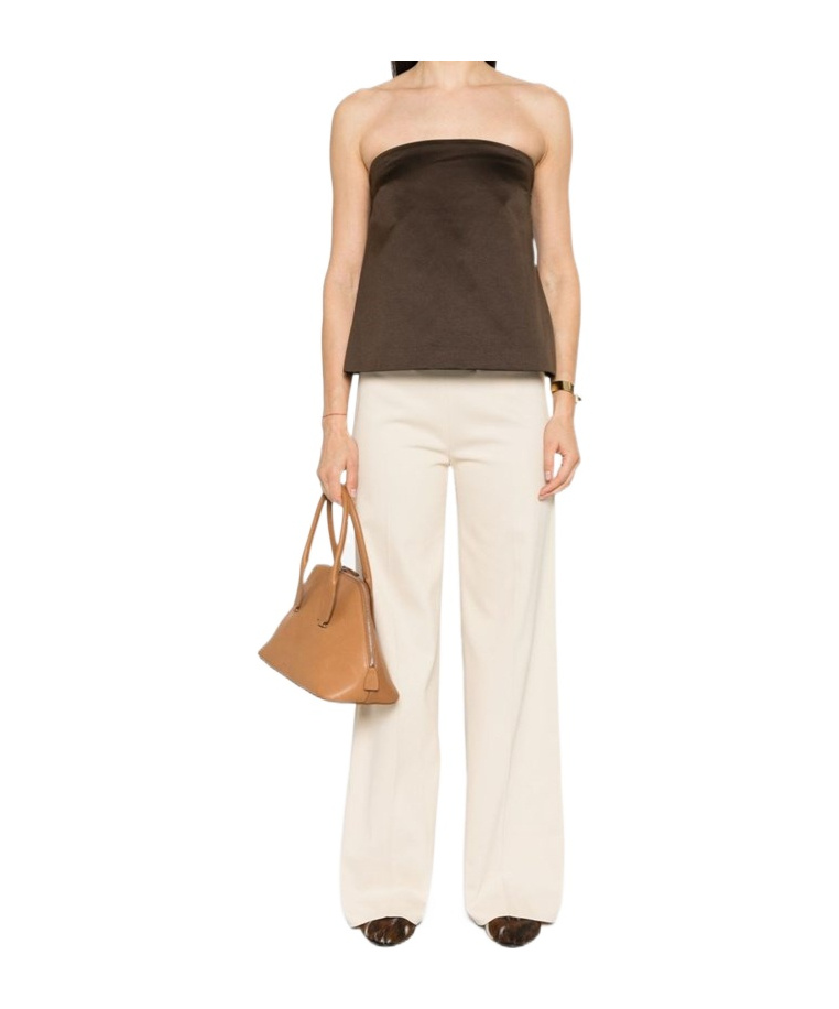 Shop By Malene Birger Tube Top Vest In Brown