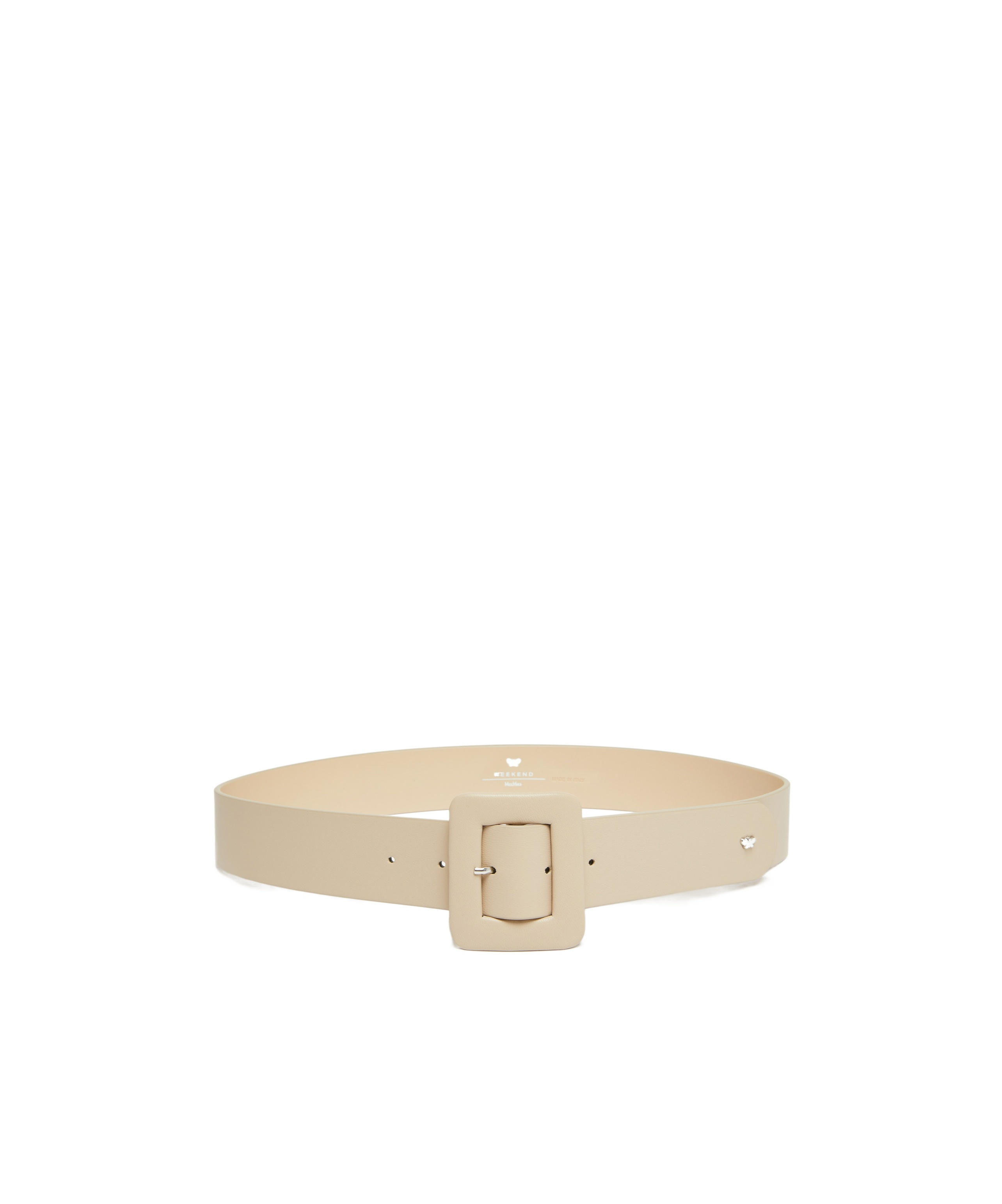 Weekend Max Mara Logo Belt In Nude
