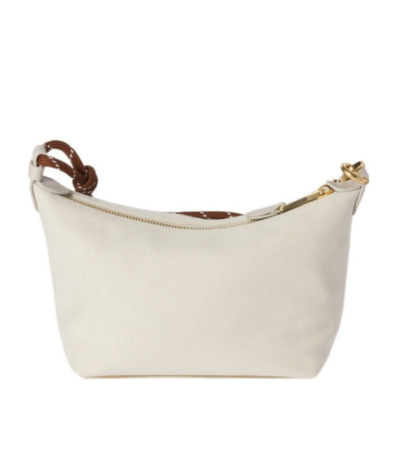 Miu Miu Gabardine Sachet In Plaster White/chalk White