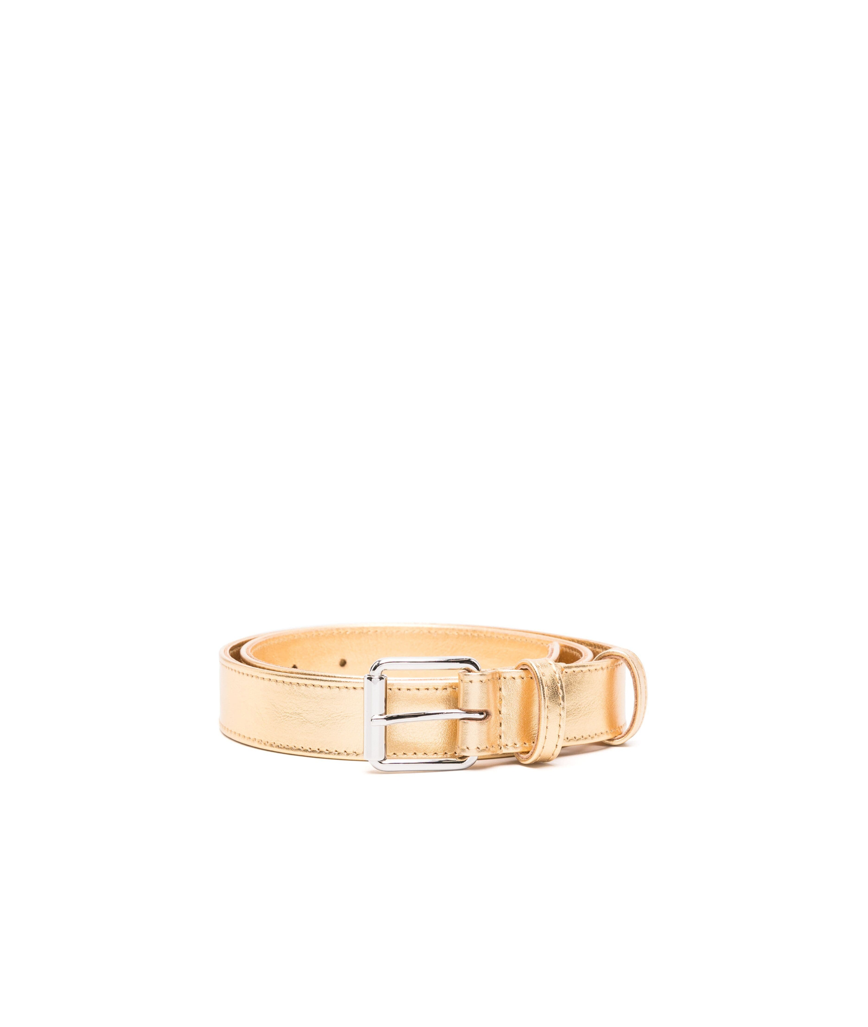 COMME DES GARÇONS METALLIC LEATHER BELT 