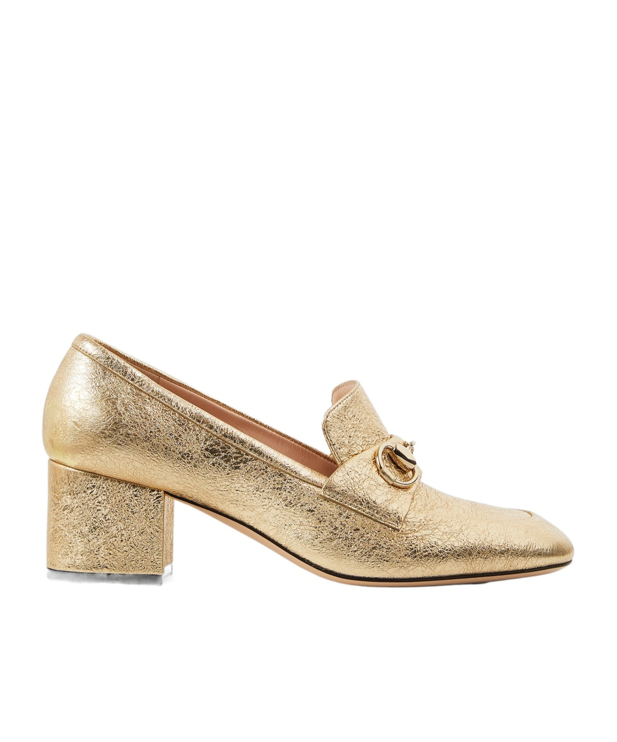 Gucci Women's Loafer Pump With Horsebit In Gold