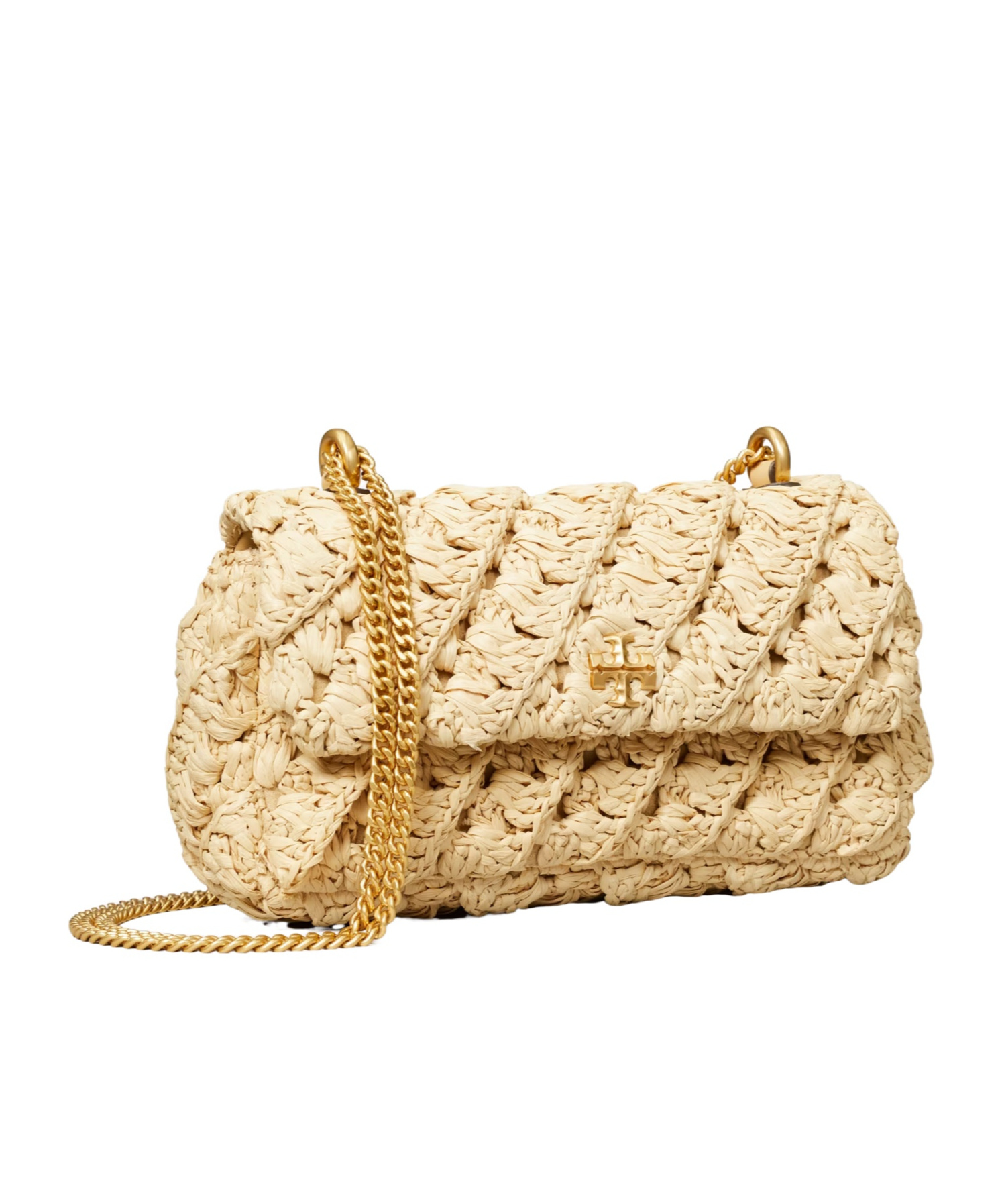 Tory Burch Kira Woven Raffia Convertible Shoulder Bag In Neutral