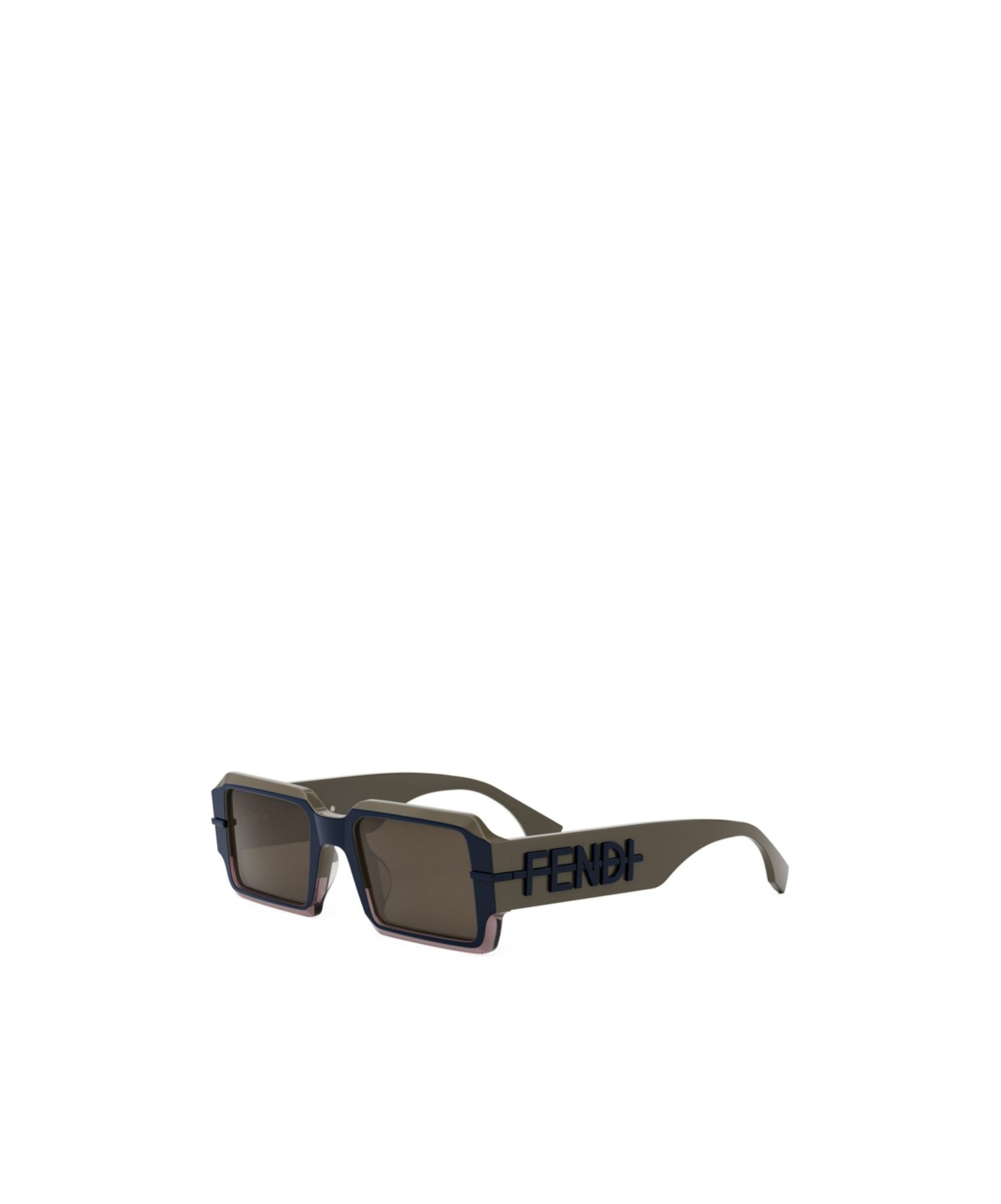 Fendi Eyewear Rectangular Frame Sunglasses In Green