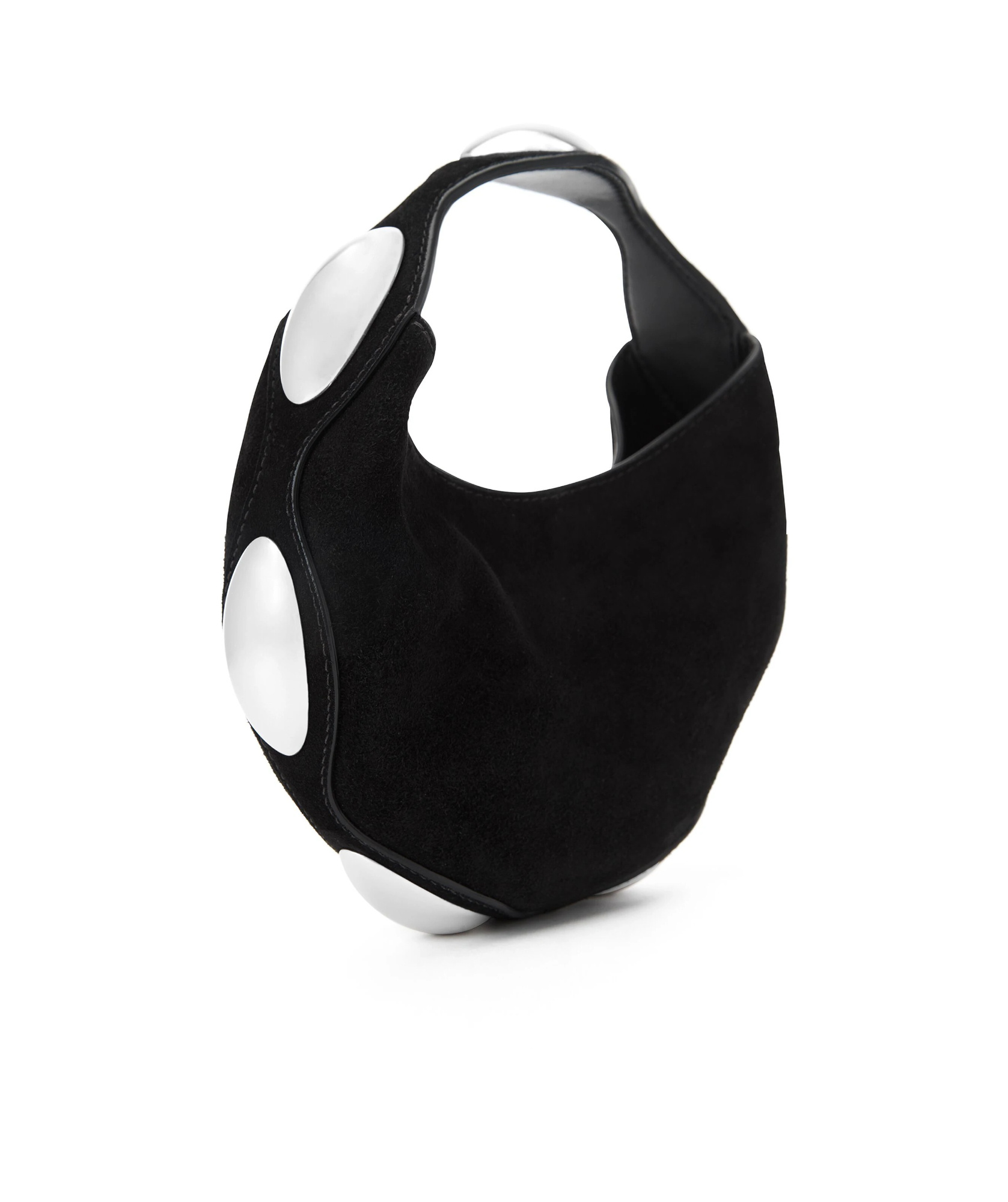 Alexander Wang Dome Circular Top Handle Bag In Black