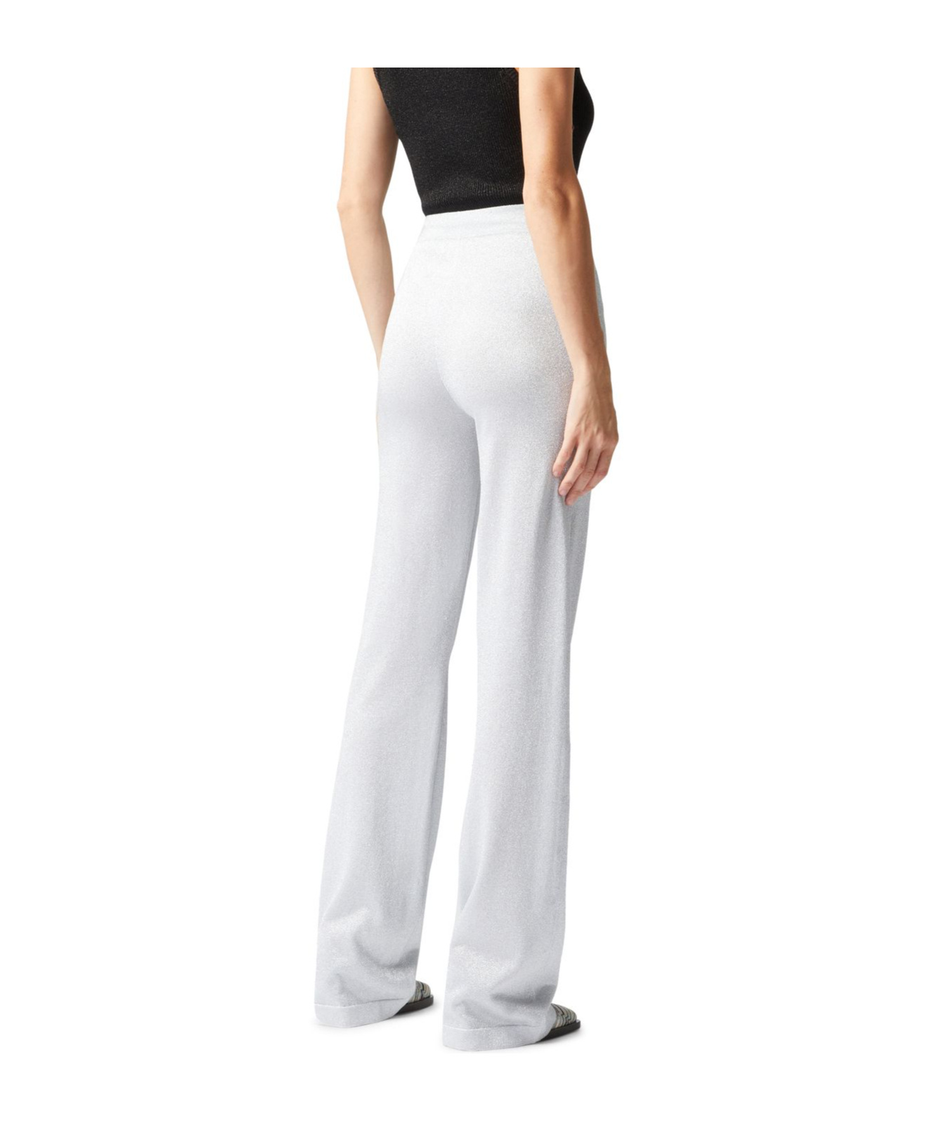 Missoni Elastic Waist Casual Pants In White