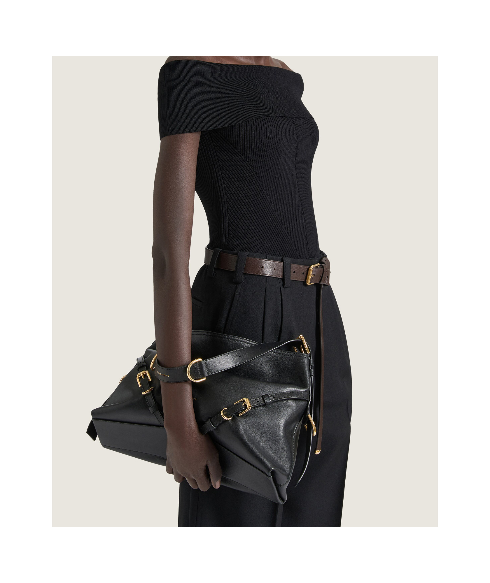 Givenchy Medium Voyou Bag In Shiny Leather