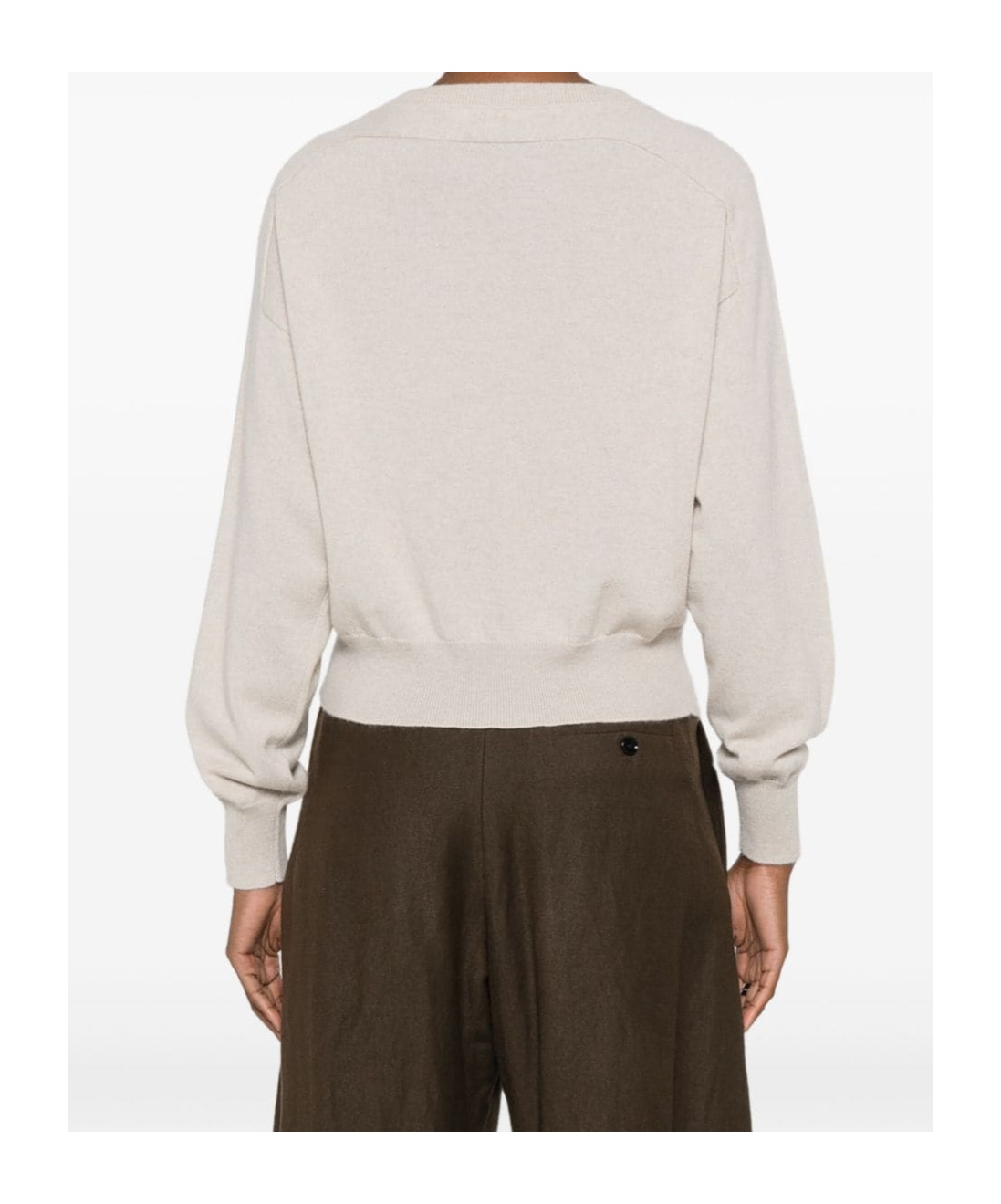 Brunello Cucinelli Bead-detailed Sweater In White