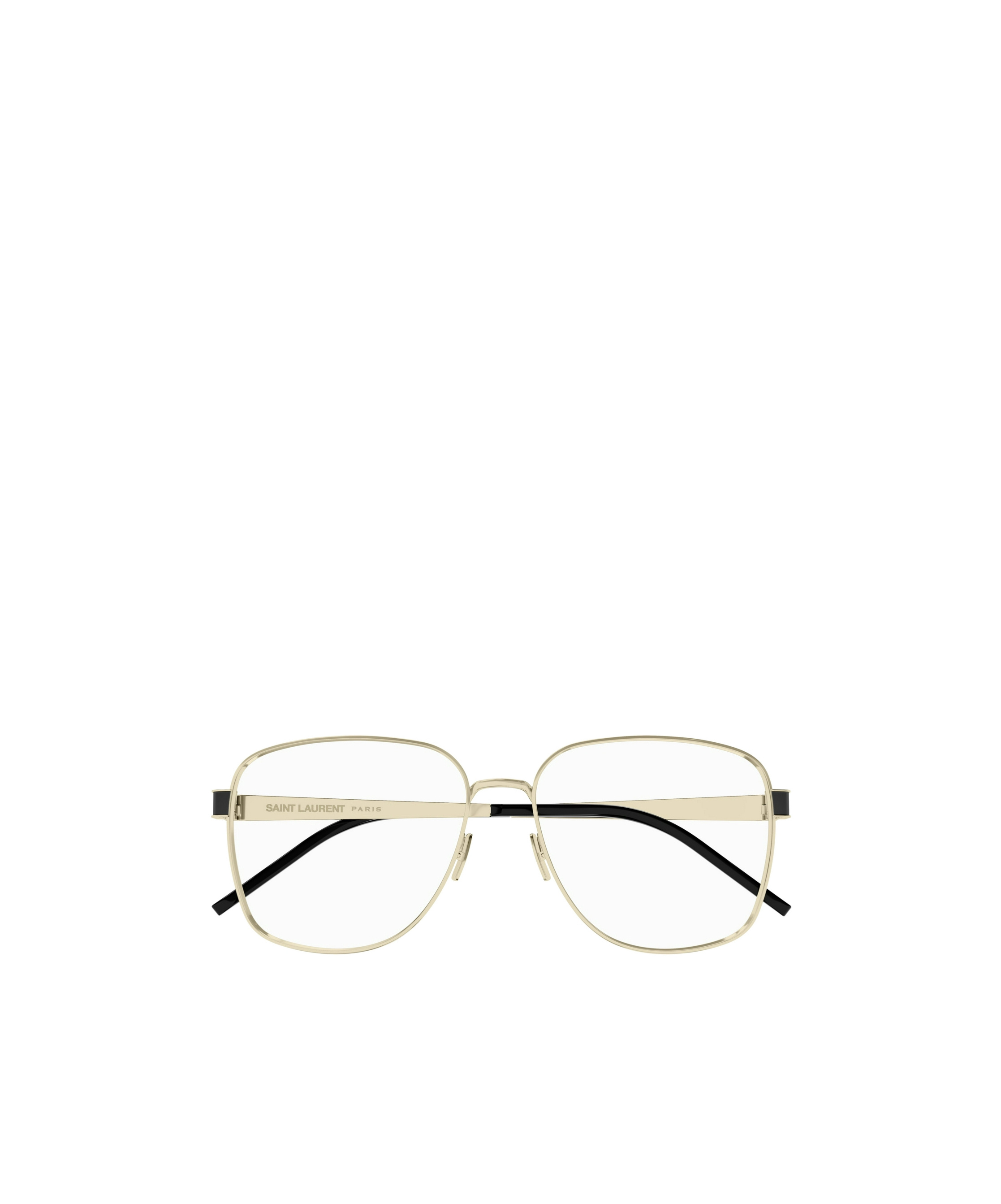 Saint Laurent Ysl Square-frame Glasses In Nude