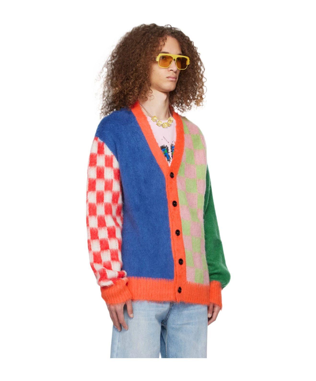 Marni Ssense Exclusive Multicolor Cardigan In Multicolor