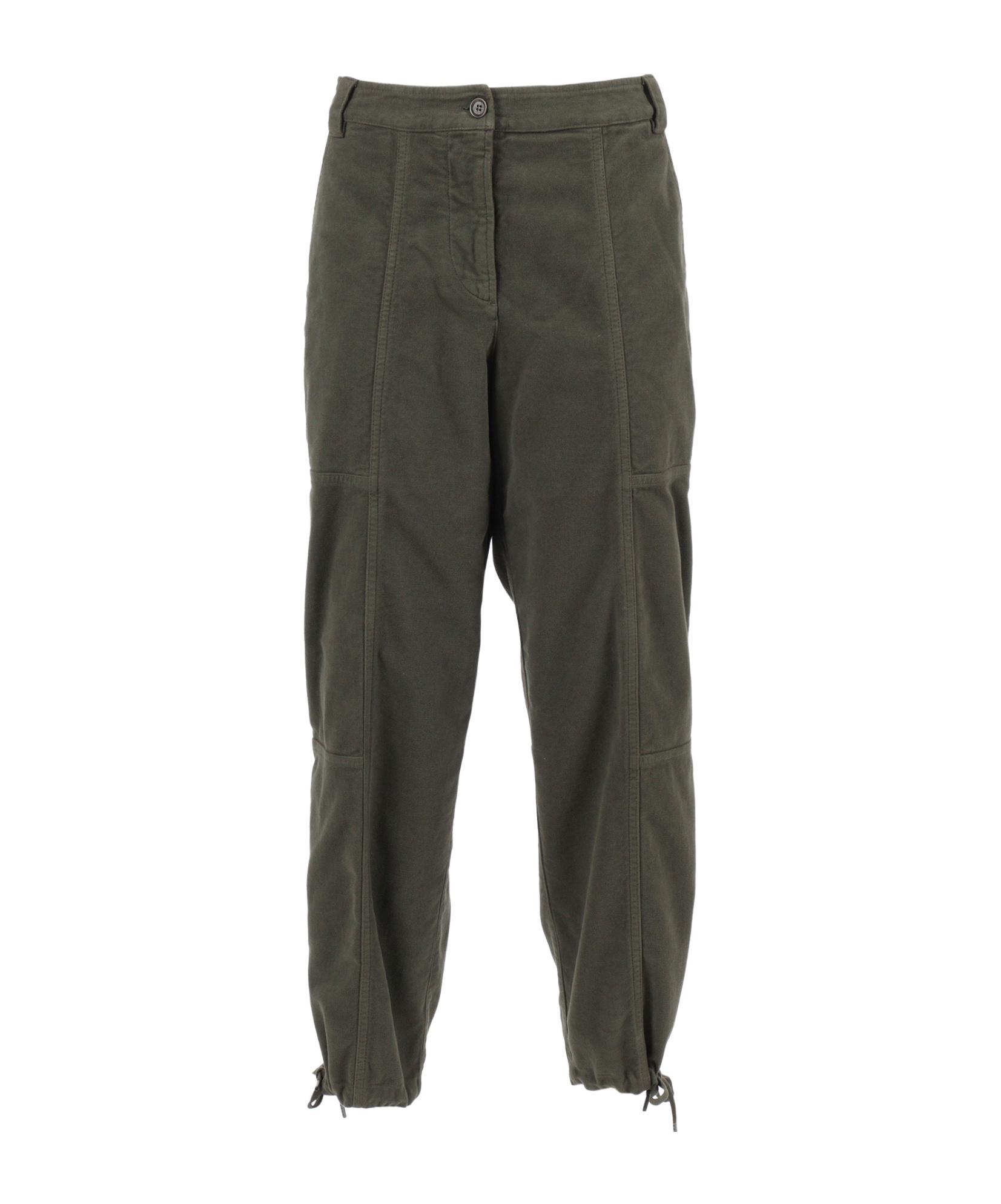 Aspesi Drawstring Cargo Trousers In Gray
